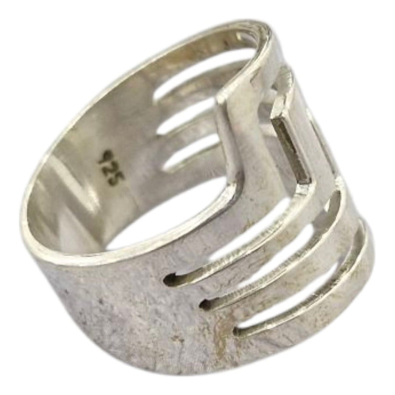 Anillo Líneas en plata .925