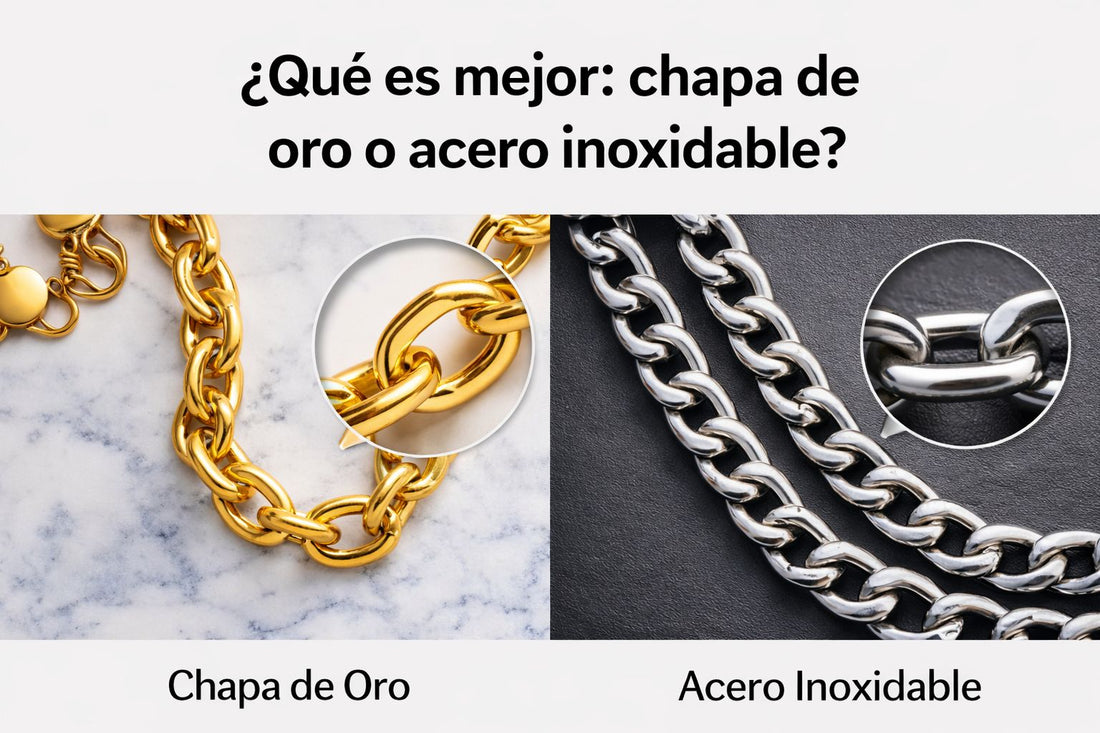 ¿Chapa de oro o acero inoxidable? Descubre cual es mejor para tu joyería