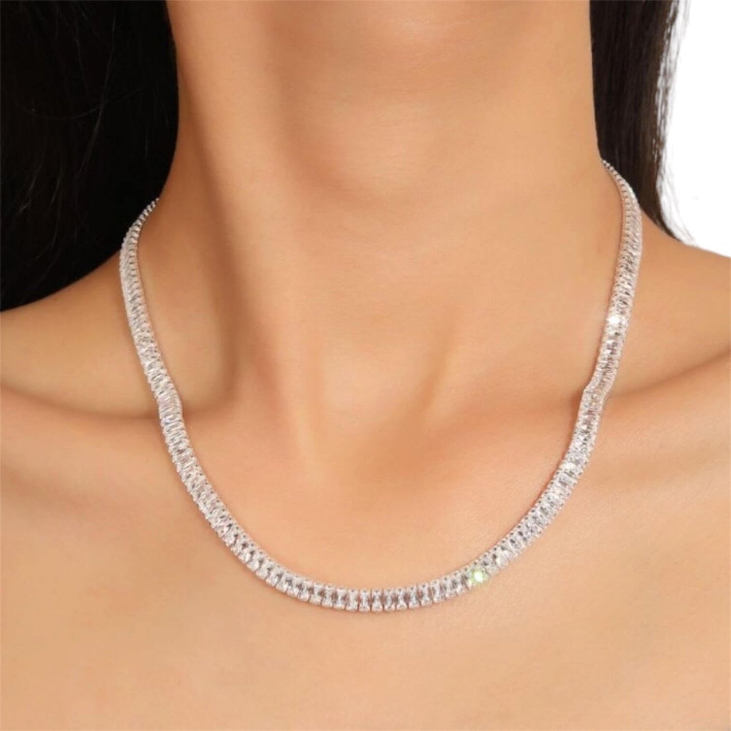 Gargantilla con Zirconias Baguette