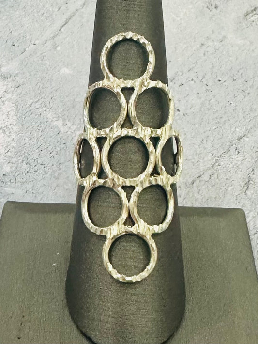 Anillo largo círculos