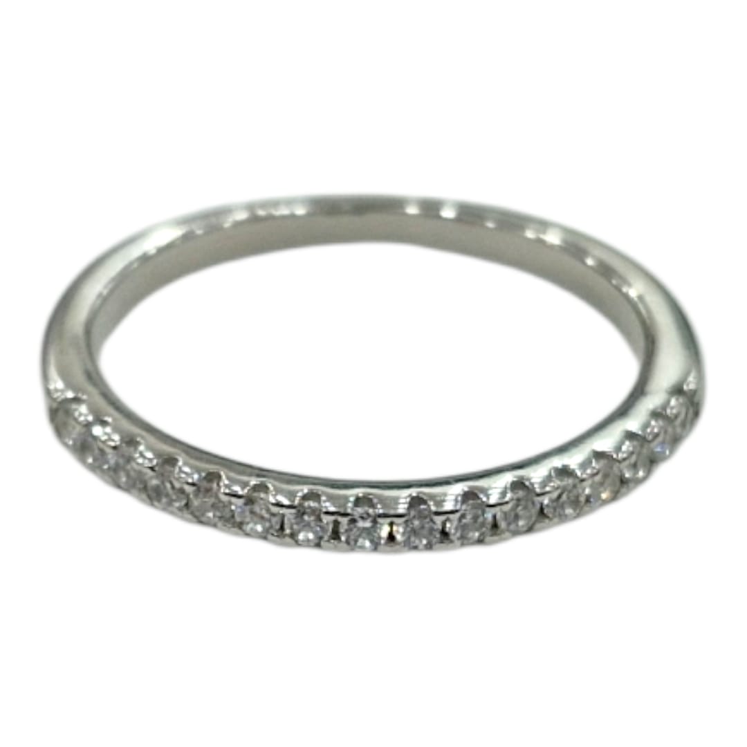 Anillo doble con zirconia en cuadro