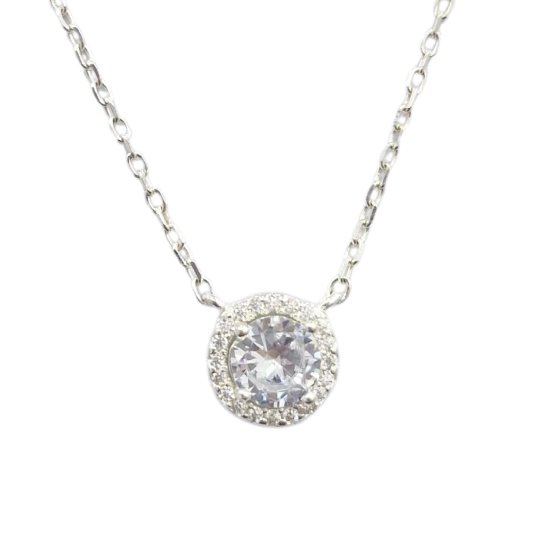 Collar Zirconia en plata .925