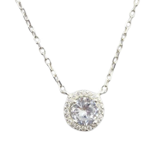 Collar Zirconia en plata .925