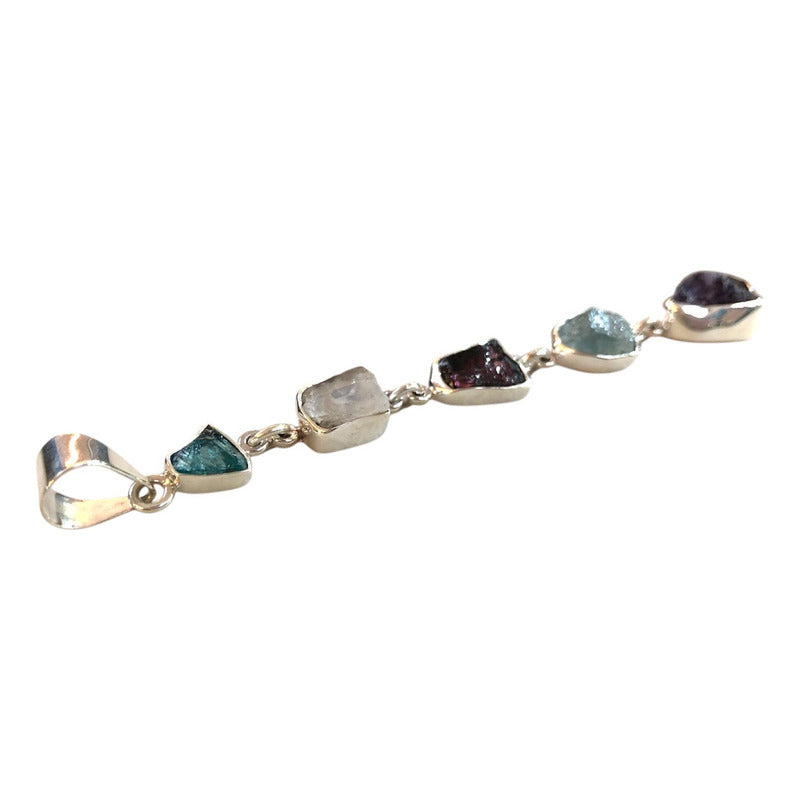 Dije Cuarzos Plata .925 Moda Joyería Accesorios Dama Diseño Plateado
