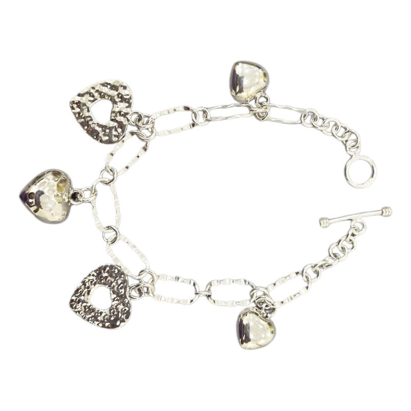 Pulsera Corazones Colgantes