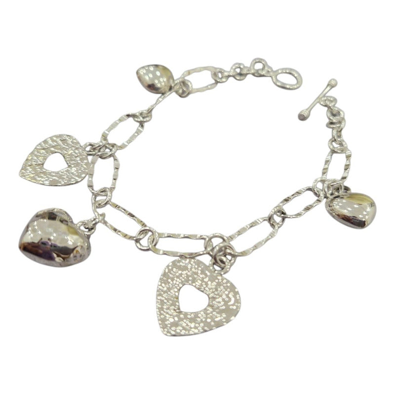 Pulsera Corazones Colgantes
