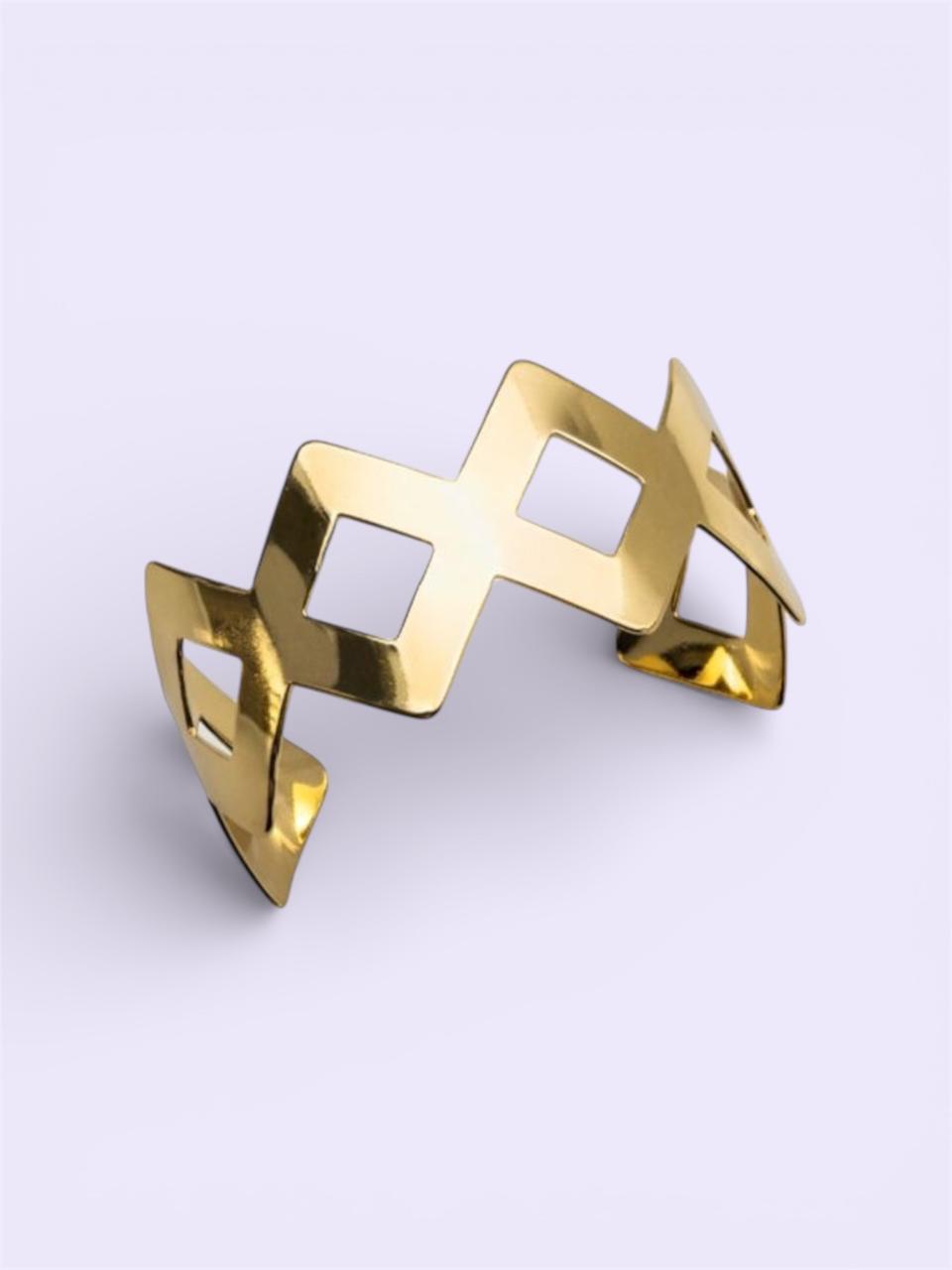 Pulsera Rombos Dorada