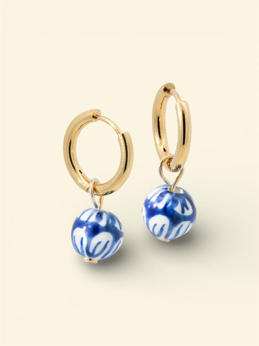 Aretes Esfera Tipo Talavera