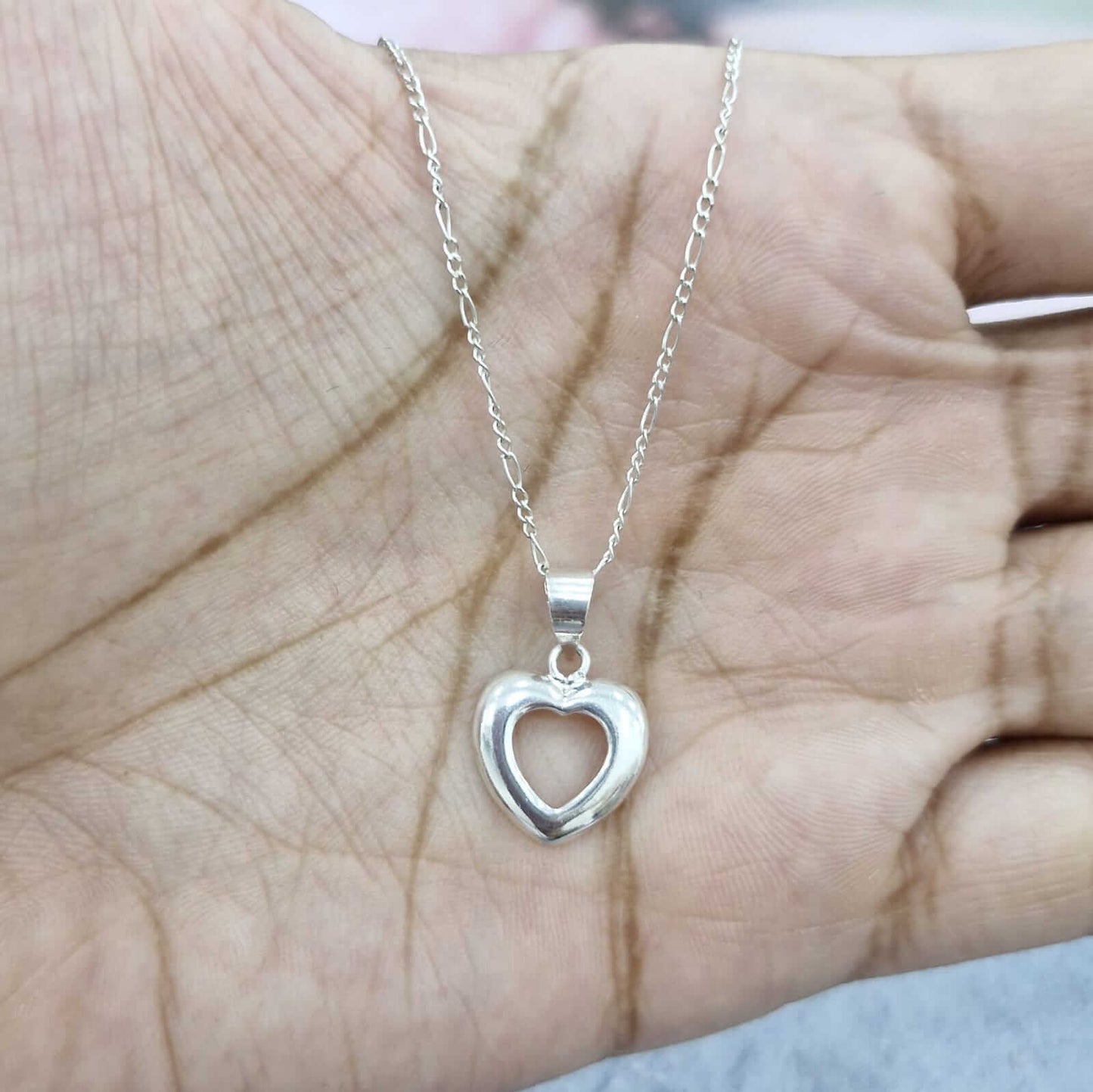 Collar Corazón Plata